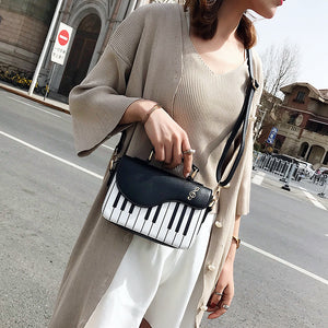 Piano Leather Handbag